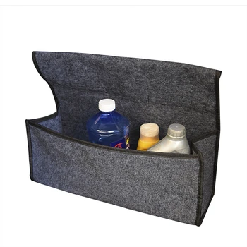 Портативный Складной Органайзер для багажника автомобиля, коробка для хранения из войлочной ткани, Чехол Для Автоматической внутренней укладки, Контейнерные сумки для уборки