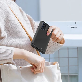 Чехол для зарядного устройства емкостью 6800 мАч для Xiaomi Poco F3, чехлы для зарядки, портативный силиконовый противоударный внешний блок питания, чехол для телефона