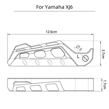 Для Yamaha XJ6 XJ6F XJ6N DIVERSION 2009-2014 2023 Аксессуары Для Мотоциклов с ЧПУ Подставка Для ног Заднего Пассажира Подножки Задние Педали