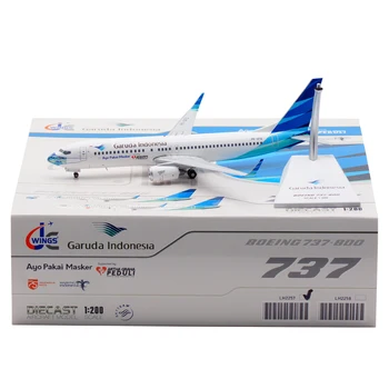 Литье под давлением в масштабе 1:200 Garuda Air B737-800 из сплава PK-GFQ, коллекция моделей самолетов, сувенирные украшения для выставки товаров