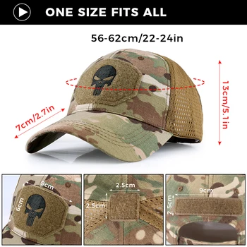 Военные Бейсболки Камуфляжные Тактические Армейские Боевые Пейнтбольные Баскетбольные Футбольные Регулируемые Классические Солнцезащитные Шляпы Snapback Для мужчин