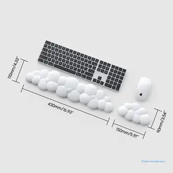 Клавиатура и мышь в форме облака, подставка для запястья, коврик для мыши, подставка для мыши, прямая поставка